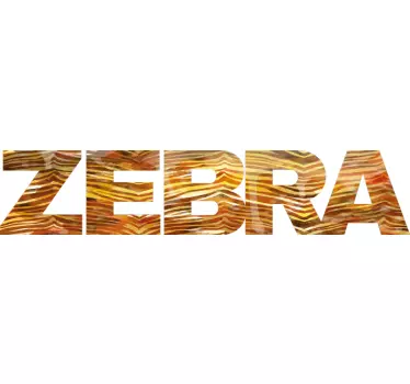 Original t-shirt med zebra mønster udsagn - TenStickers