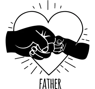 Far og søn tøj fist bump t shirt - TenStickers