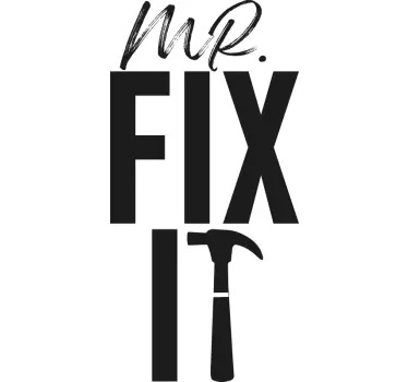 Mr fix it & break it shirt far og søn tøj - TenStickers