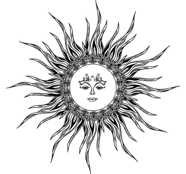Måne og sol matchende skjorter til par - TenStickers