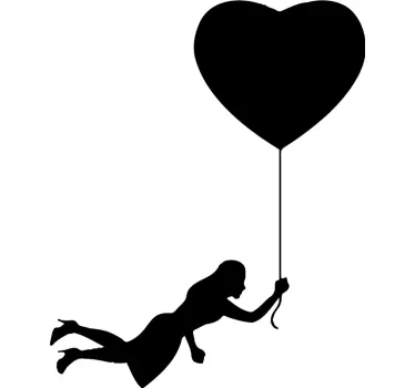 Hjerteballoner par t-shirt - TenStickers