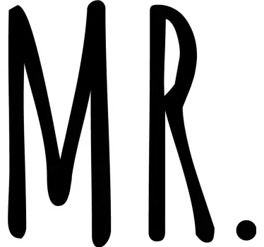 Hr. Og fru. Matchende skjorter til par - TenStickers