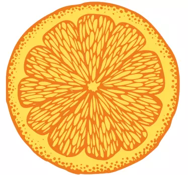 Original t-shirt lysende gul citrus - TenStickers