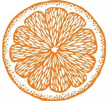 Orange håndtegn kvinders t-shirt - TenStickers