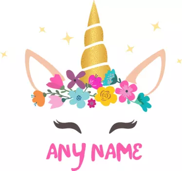 Tilpasset unicorn børne skjorte - TenStickers