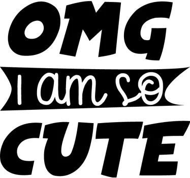 Jeg er så sød t-shirt til børn - TenStickers