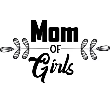 Mor og datter t-shirt mors glade udtryk - TenStickers