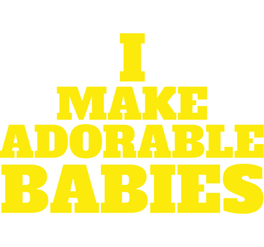 Jeg laver yndige babyer t-shirts far og søn tøj - TenStickers