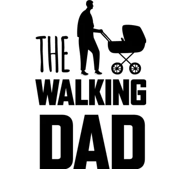 Walking far ordspill fars dag t shirt - TenStickers