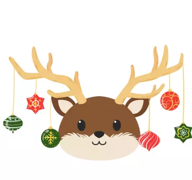 åh hjorte jul tee shirts - TenStickers