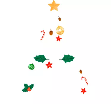 Juletræ glædelig jul julet-shirts - TenStickers