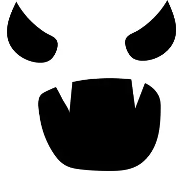 Original t-shirt med skræmmende ansigt motiv - TenStickers