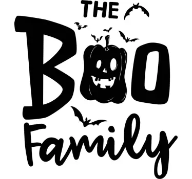 Boo-familiens halloween-t-shirt - TenStickers