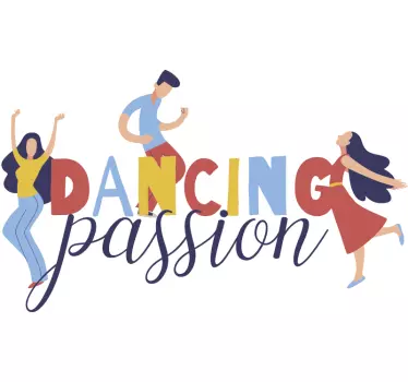 Original t-shirt med dansepassion tema - TenStickers