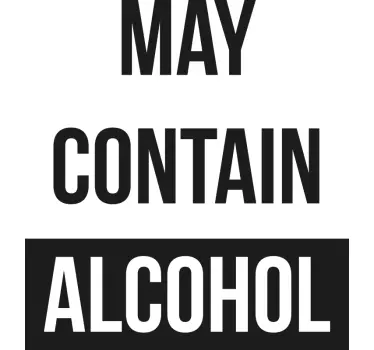 Original t-shirt kan indeholde alkohol - TenStickers