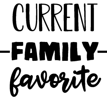 Yndlings familiemedlem baby t-shirt - TenStickers