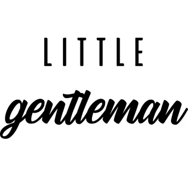 Baby t-shirt lille gentleman sæt - TenStickers