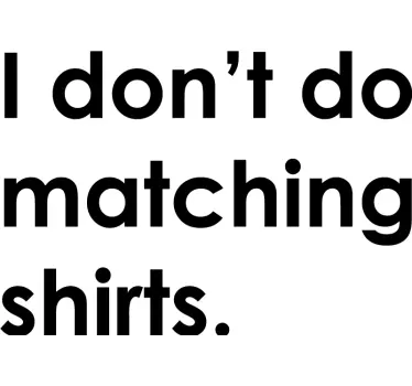 Par t-shirt unikke par t-shirts - TenStickers