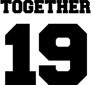 Par t-shirt sammen om minder - TenStickers