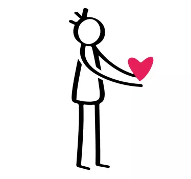 Giver kærlighed matchende skjorter til par - TenStickers
