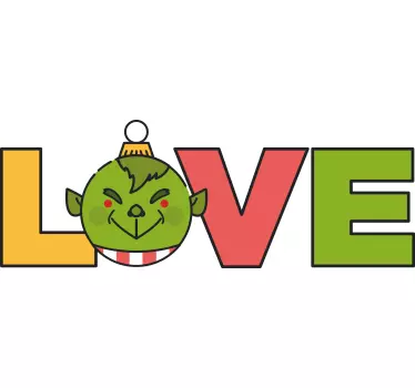 Grinch love christmas tee shirts - TenStickers