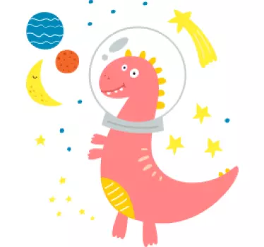 Baby t-shirt rummet dino eventyr - TenStickers