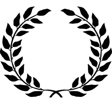Laurbærkrans sejr ikon t-shirt - TenStickers