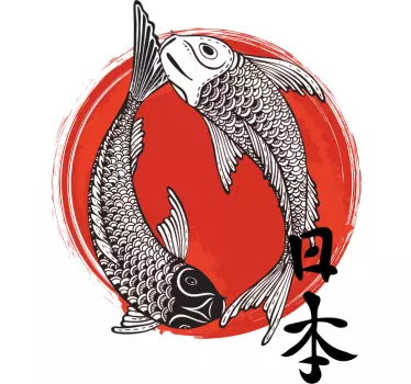 Japan og flag t-shirt - TenStickers