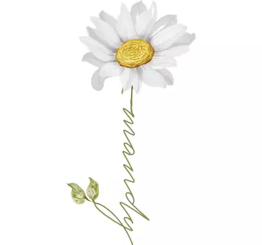 Mor og datter t-shirt mandy blomst grafik - TenStickers