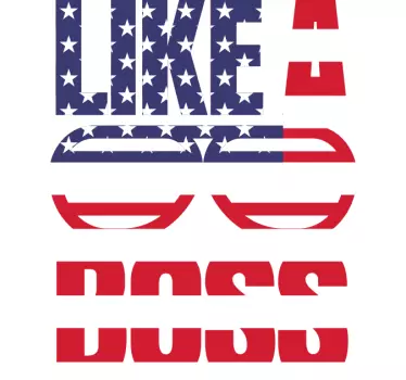 Som en chef stil os flag original t-shirt - TenStickers