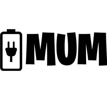Sjovt design batteri mor og datter skjorte - TenStickers
