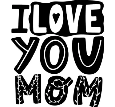 Jeg elsker dig mor mors dag t-shirt - TenStickers