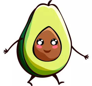 Far søn tøj t-shirt sød avocado banan par - TenStickers