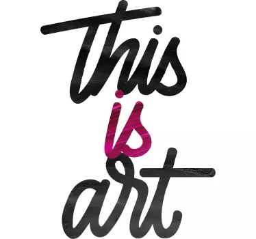 Original t-shirt dette er kunst - TenStickers