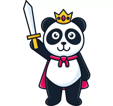 T-shirt til børn king panda eventyr - TenStickers