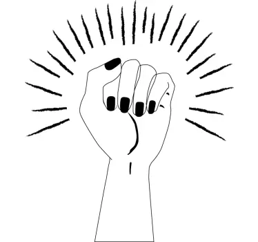 Original t-shirt empowermentens knytnæve - TenStickers