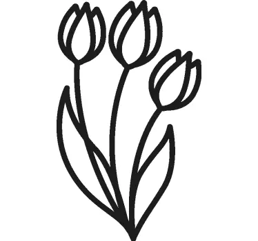 Original t-shirt med stilfuldt blomstermotiv - TenStickers