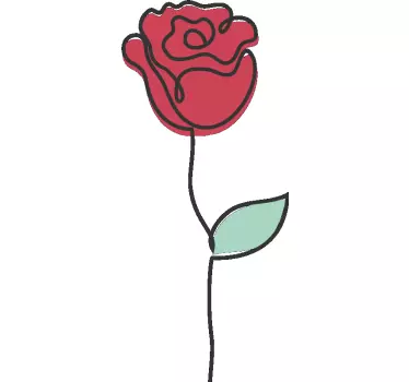 Original t-shirt med stilfuldt blomsterdesign - TenStickers