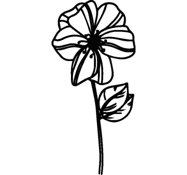 Original t-shirt med blomsterdesign elegance - TenStickers