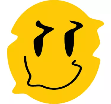 Original t-shirt med smilende gult emblem - TenStickers