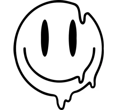 Flydende smiley ikon børneskjorte - TenStickers
