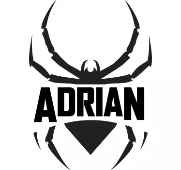 T-shirt til børn spider inspireret navn tee - TenStickers