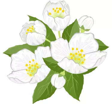 Original t-shirt elegant blomsterarrangement - TenStickers