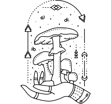 Moderne hånd med svampe-t-shirt - TenStickers