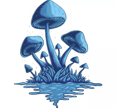 Svamp ved floden t-shirt - TenStickers