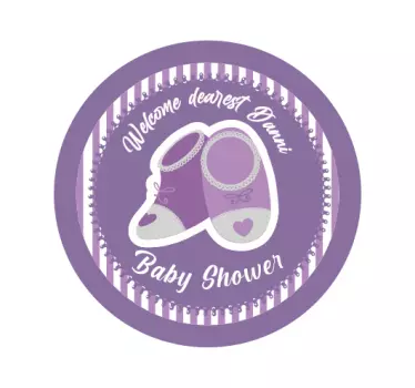 Indbydende invitation baby t-shirt - TenStickers
