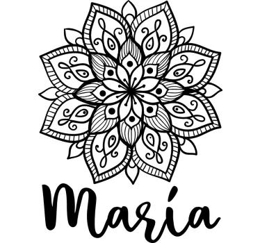 Mandala motiv personlig t-shirt - TenStickers