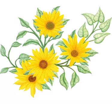 Smuk have gul mor og datter skjorte - TenStickers