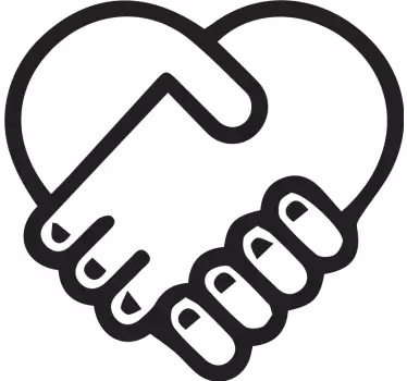 Mor og datter t-shirt hjertelig forbindelse - TenStickers
