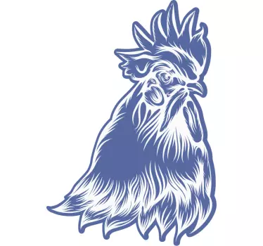 Stilfuldt haneprint original t-shirt - TenStickers